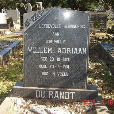 RANDT Willem Adriaan, du 1920-1981