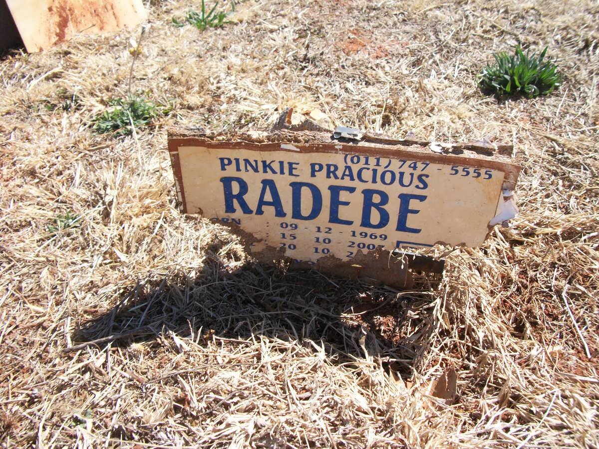 RADEBE Pinkie Pracious 1969-2007