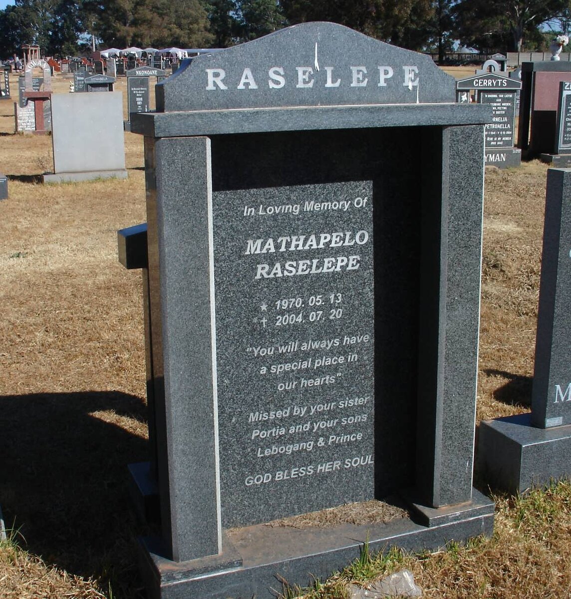 RASELEPE Mathapelo 1970-2004