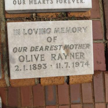 RAYNER Olive 1893-1974
