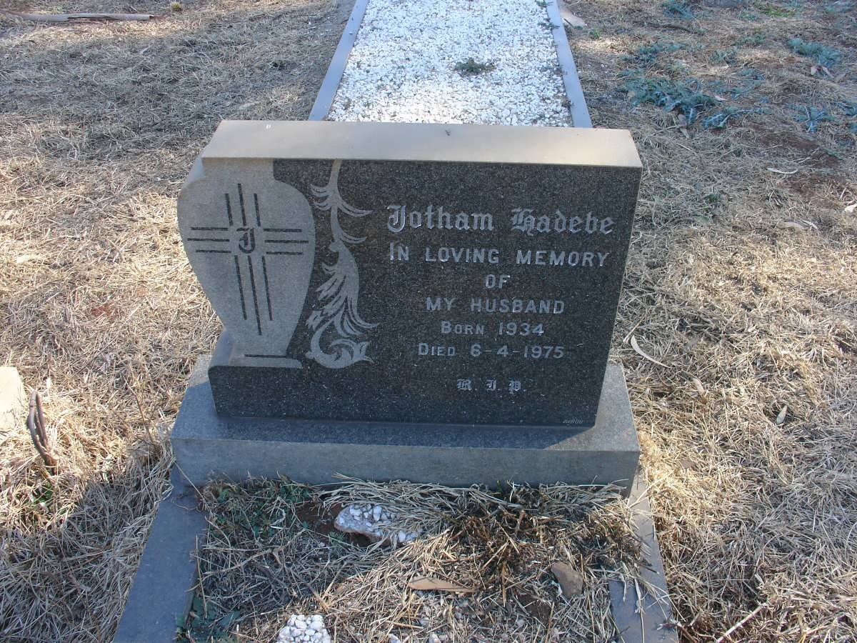 RADEBE Jotham 1934-1975