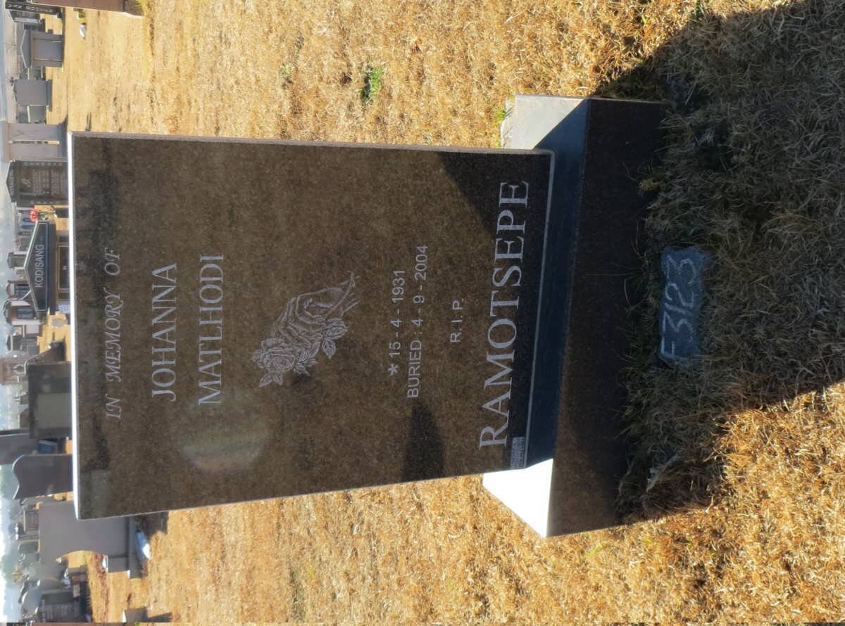 RAMOTSEPE Johanna Mathhodi 1931-2004