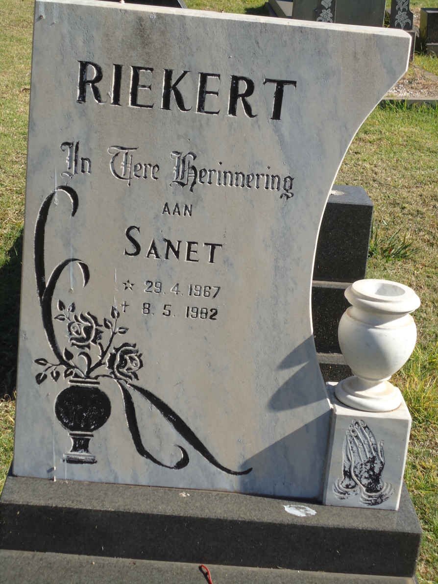 RIEKERT Sanet 1967-1982