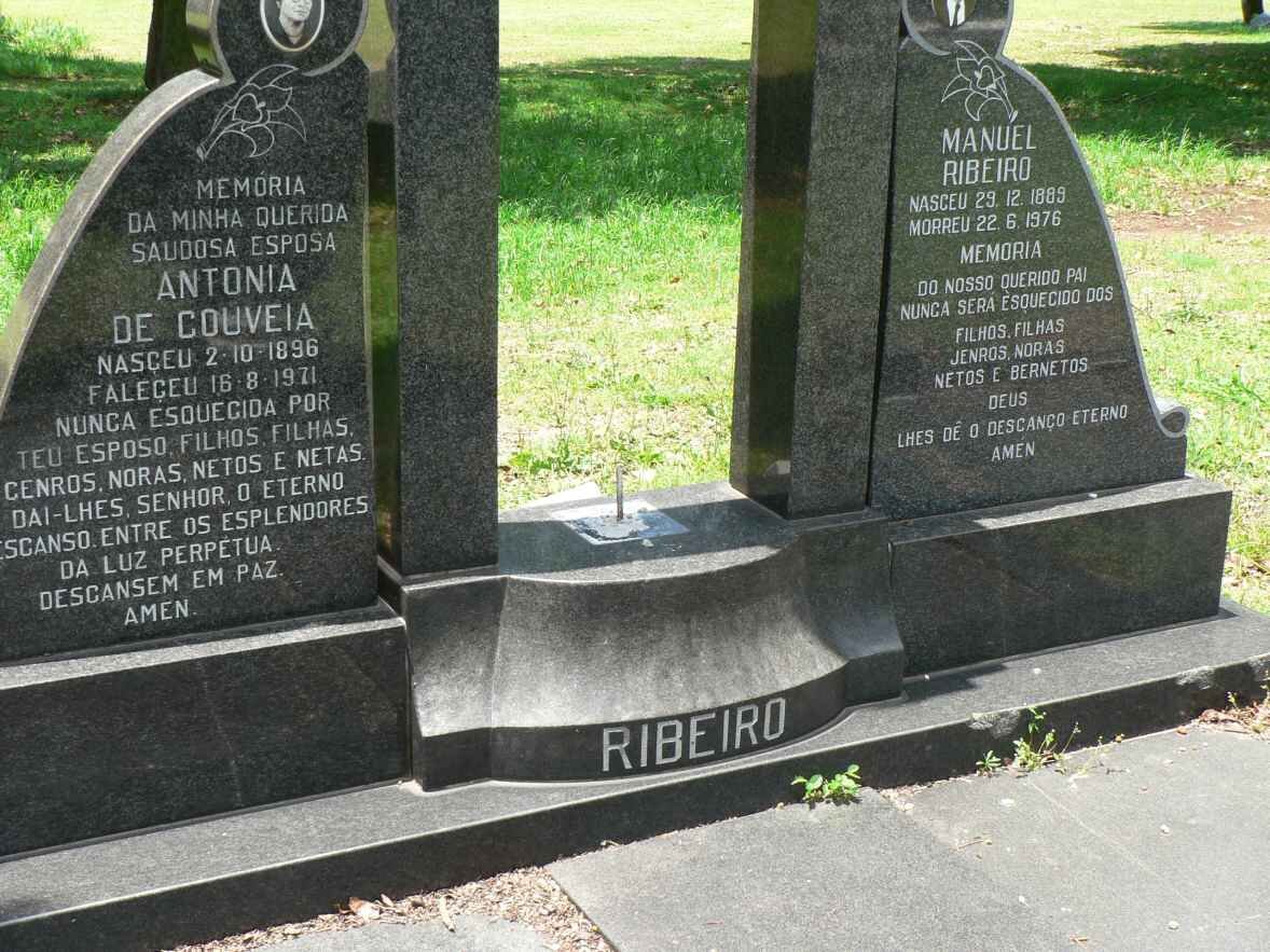 RIBEIRO Manuel 1889-1976 &amp; Antonia de Gouveia 1896-1971