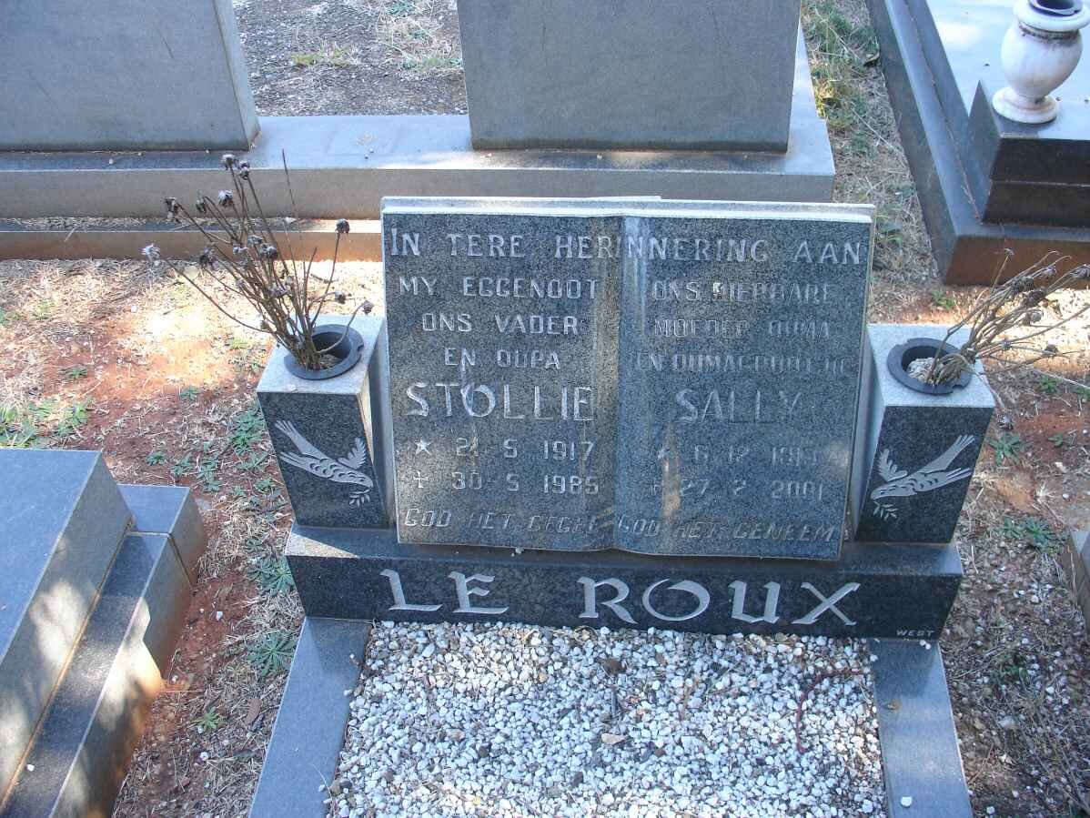ROUX Stollie, le 1917-1985 &amp; Sally -2001