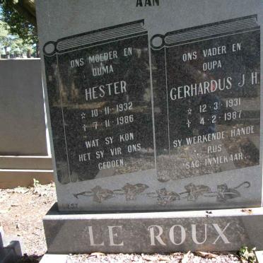ROUX Gerhardus J.H., le