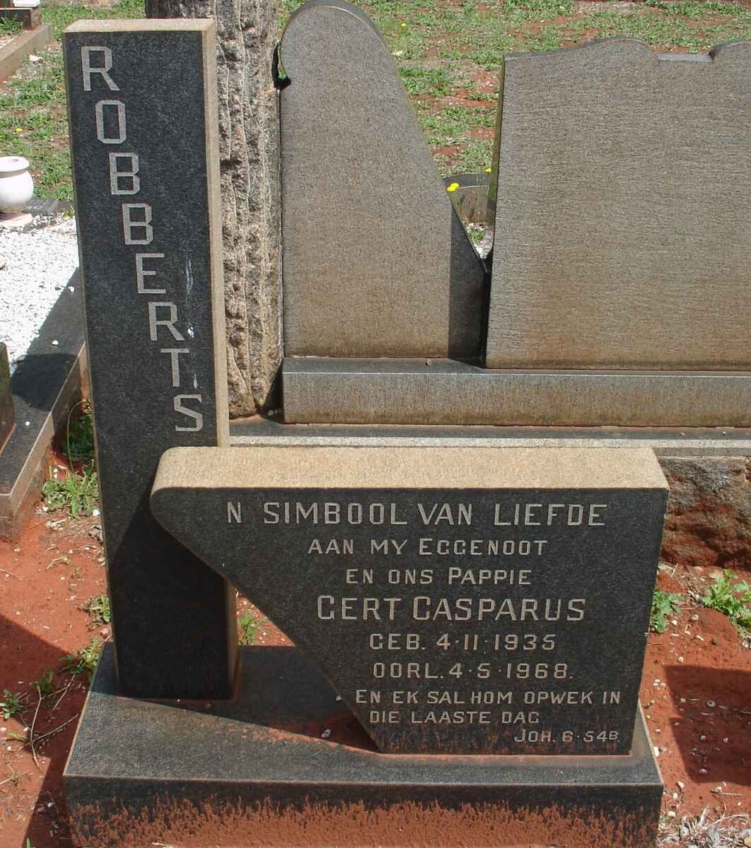 ROBBERTS Gert Casparus 1935-1968