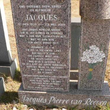 ROOYEN Jacques Pierre, van 1970-2001