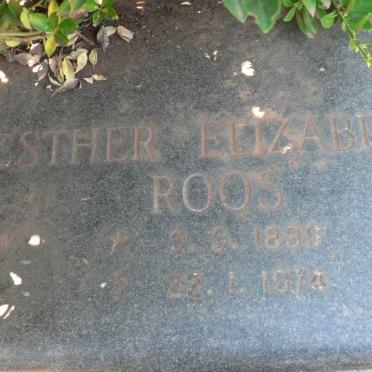ROOS Esther Elizabeth 1899-1974