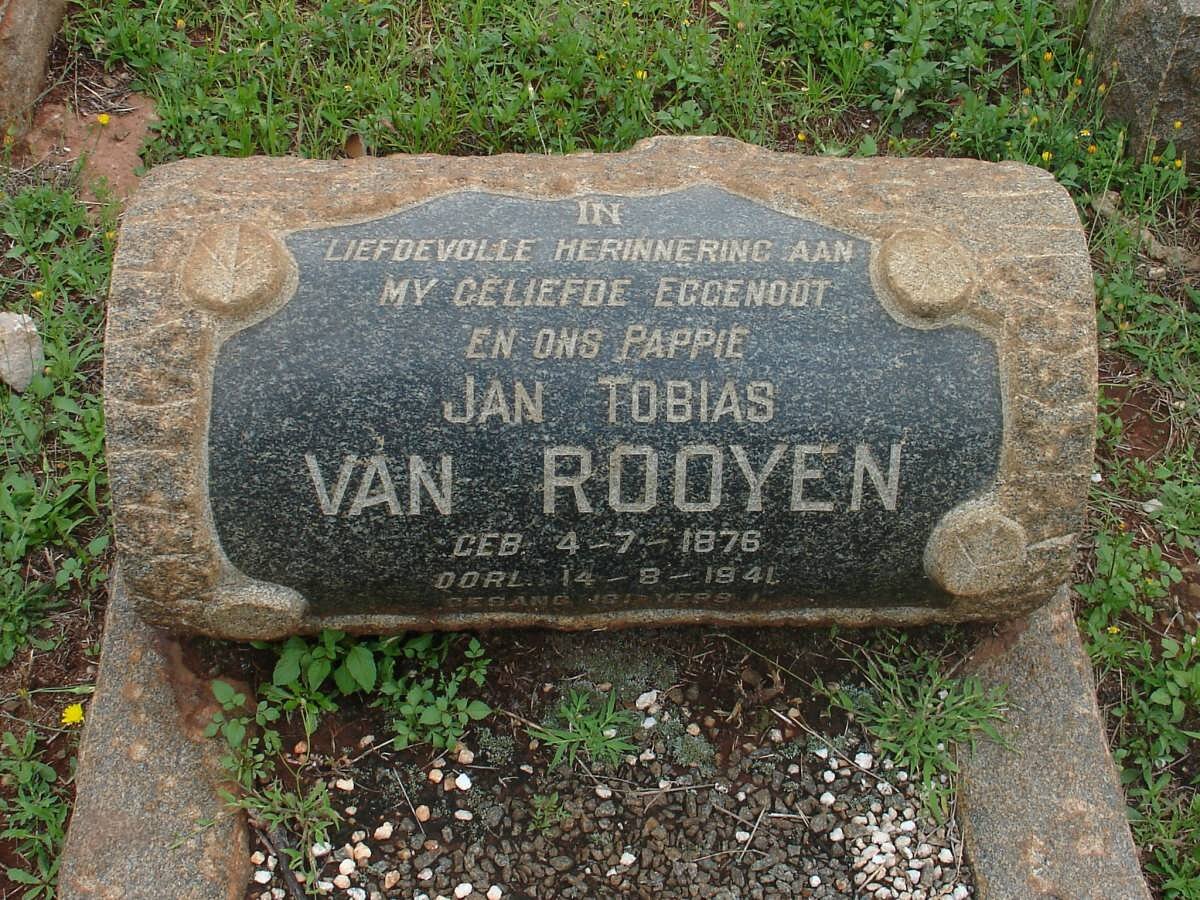 ROOYEN Jan Tobias, van 1876-194?