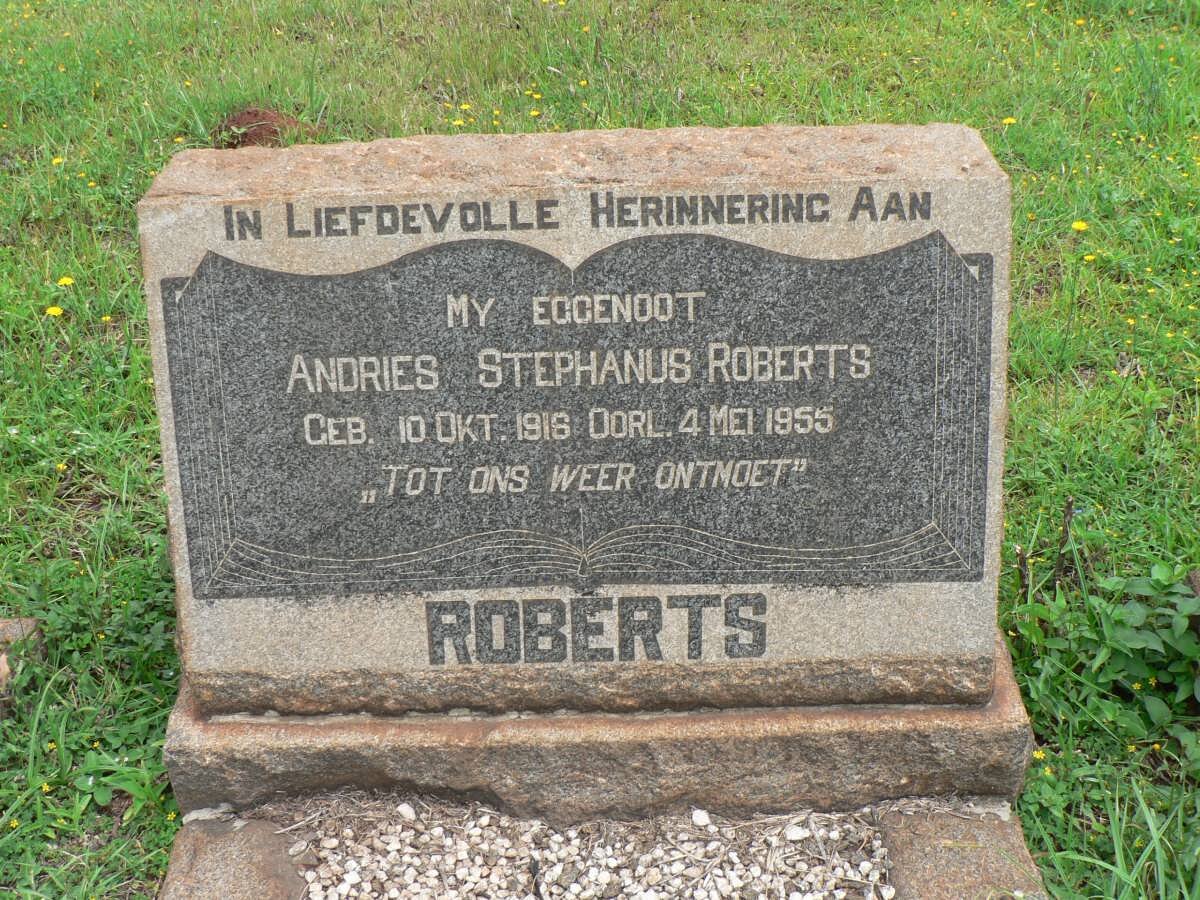 ROBERTS Andries Stephanus1916-1955