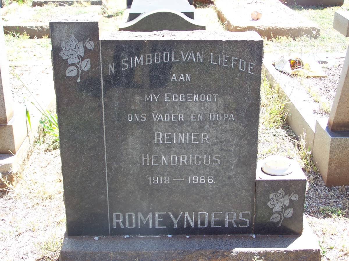 ROMEYNDERS Reinier Hendricus 1919-1966