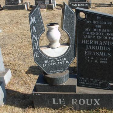 ROUX Hermanus Jacobus Erasmus, le 1934-1999