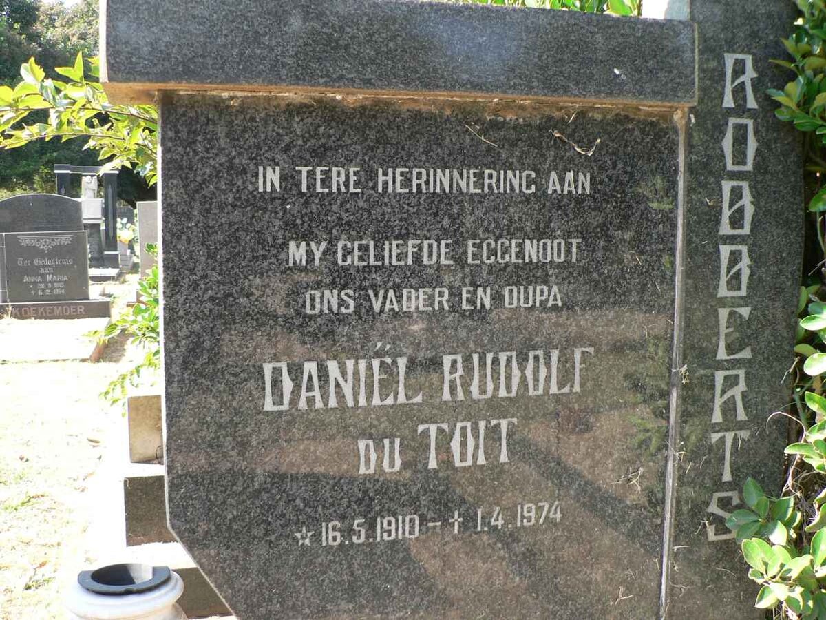 ROBBERTS Daniel Rudolf du Toit 1910-1974
