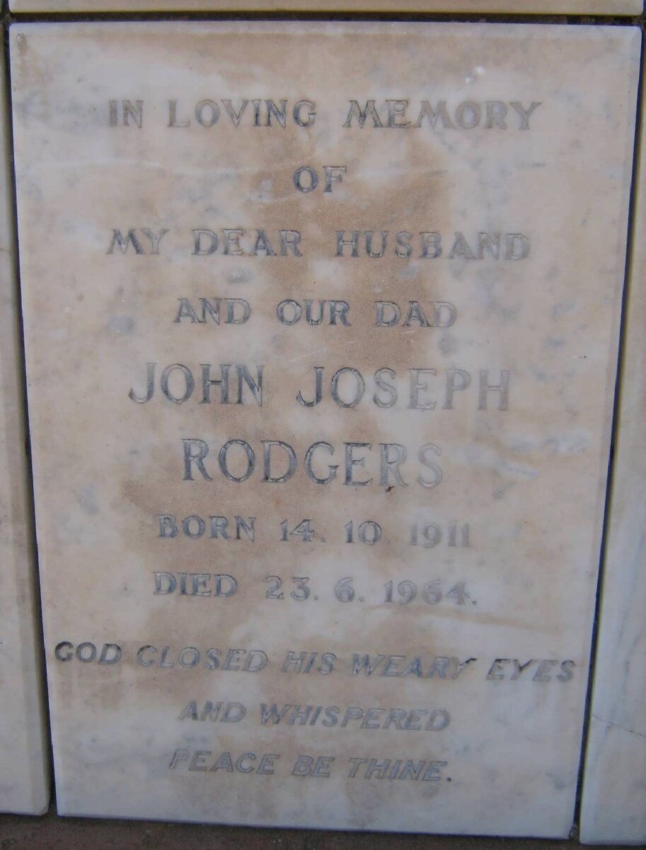 RODGERS John Joseph 1911-1964