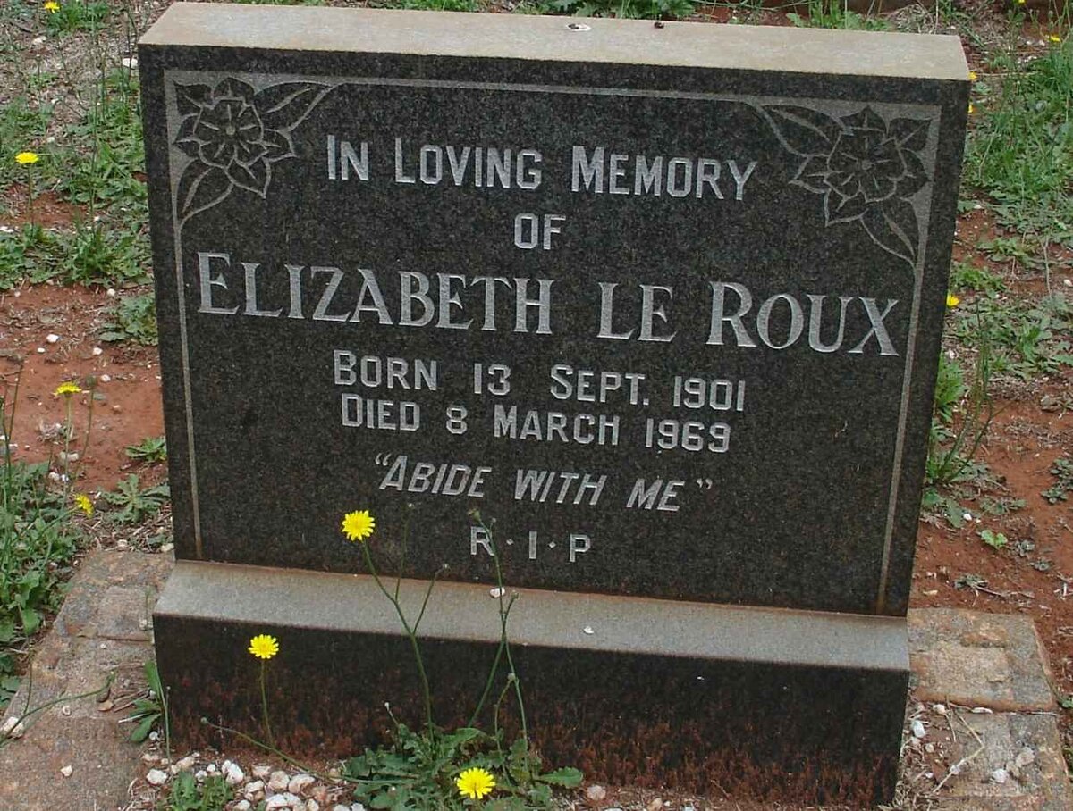 ROUX Elizabeth, Le 1901-1969