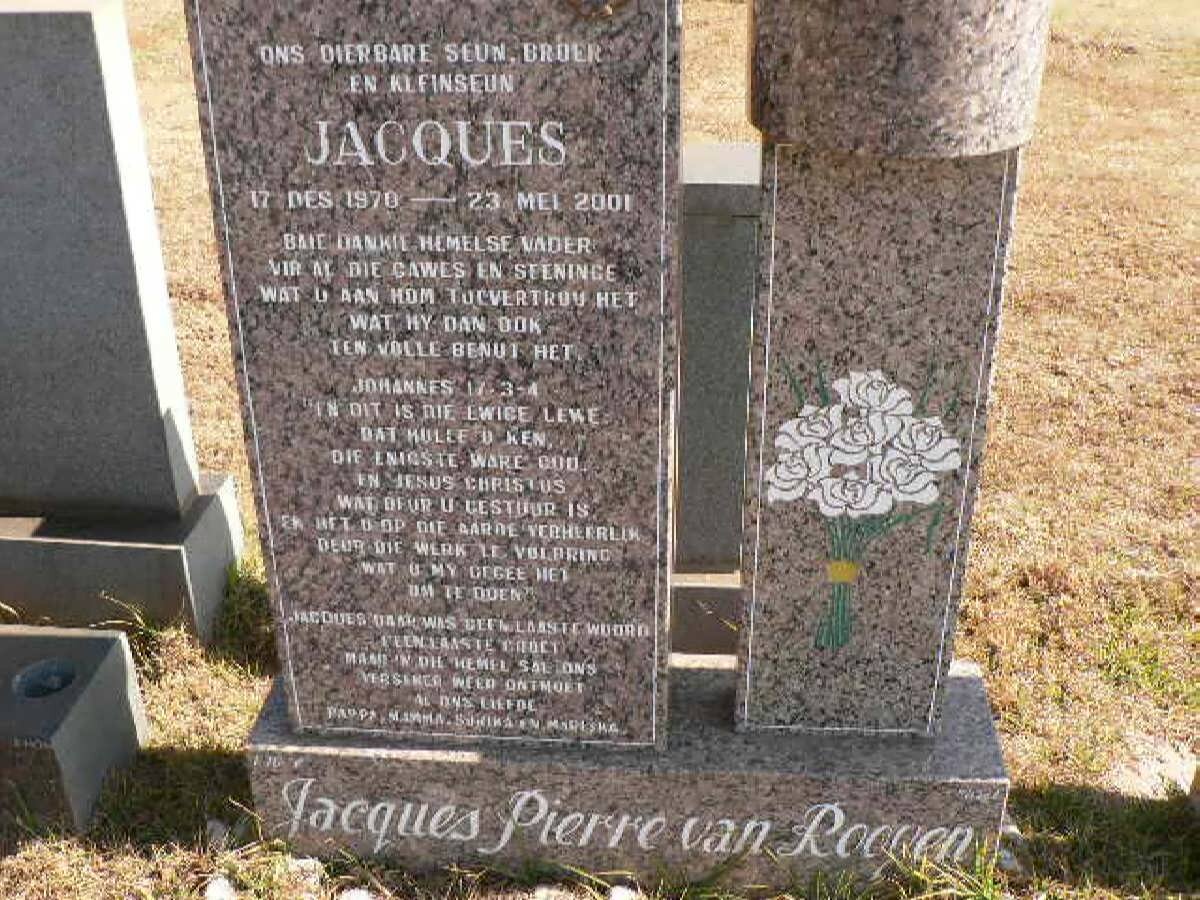 ROOYEN Jacques Pierre, van 1970-2001