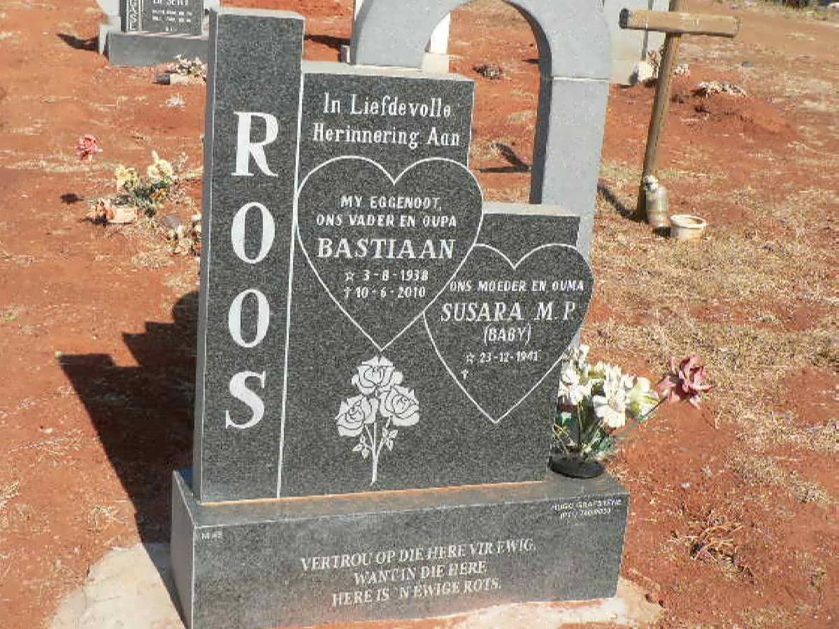 ROOS Bastiaan 1938-2010 &amp; Susara M.P. 1941-