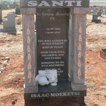 SANTI Isaac Moeketsi 1963-2010