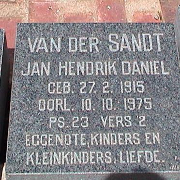 SANDT Jan Hendrik, van der 1915-1975