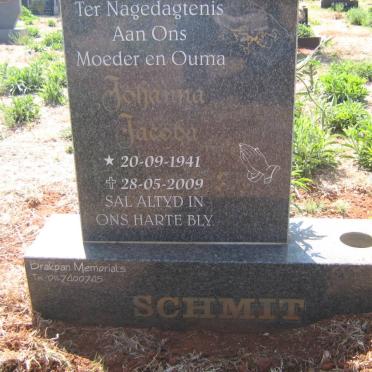 SCHMIT Johann Jacoba 1941-2009