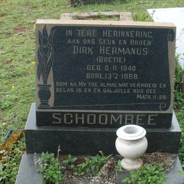 SCHOOMBEE Dirk Hermanus 1940-1968