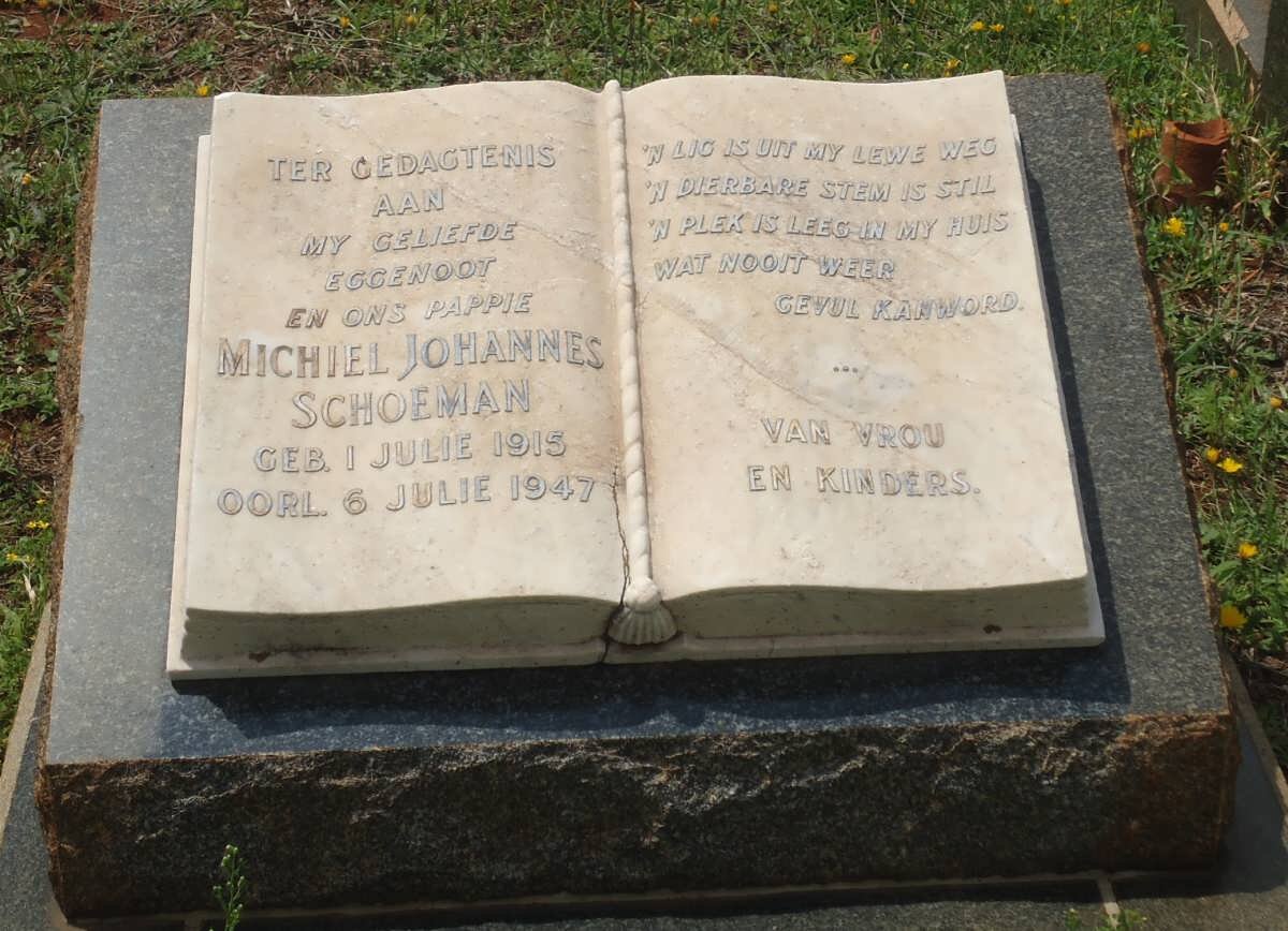 SCHOEMAN Michiel Johannes 1915-1947