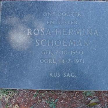 SCHOEMAN Rosa Hermina 1950-1971
