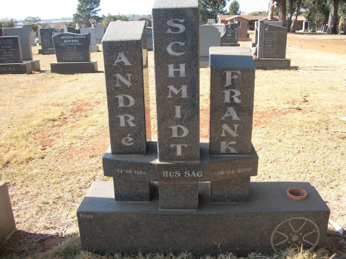 SCHMIDT Andre Frank 1980-2000