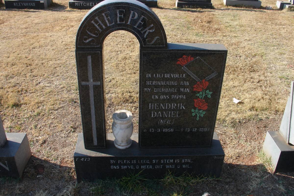 SCHEEPERS Hendrik Daniel 1958-1997