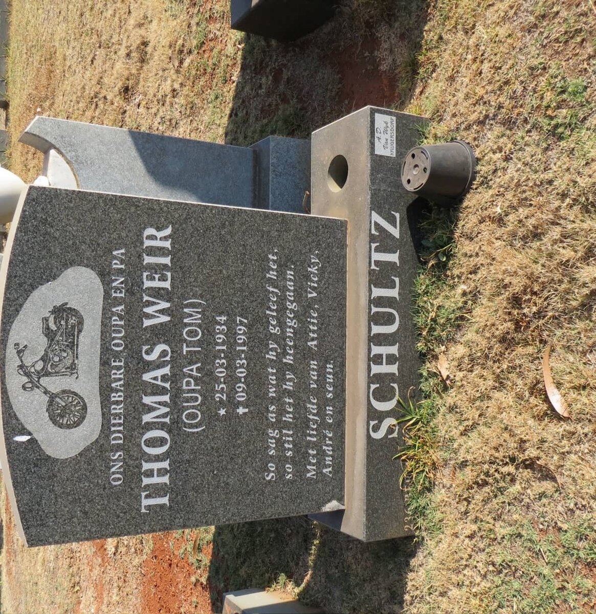 SCHULTZ Thomas Weir 1934-1997