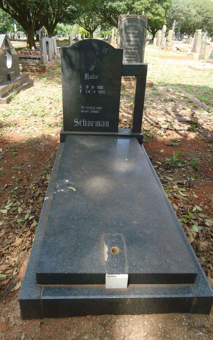 SCHOEMAN Katie 1906-1990