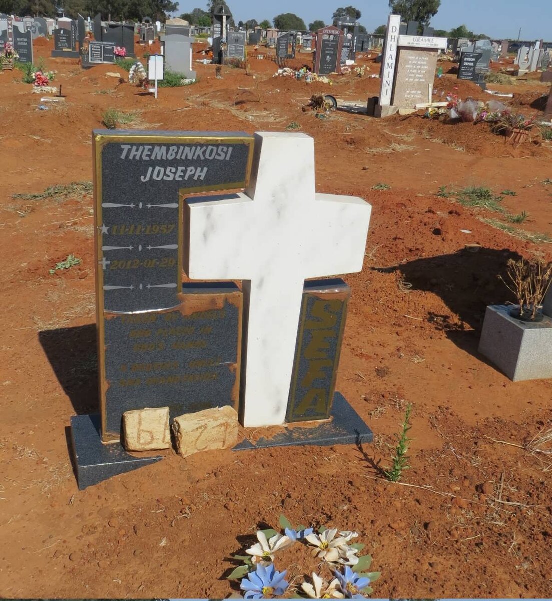 SEFA Thembinkosi Joseph 1957-2012