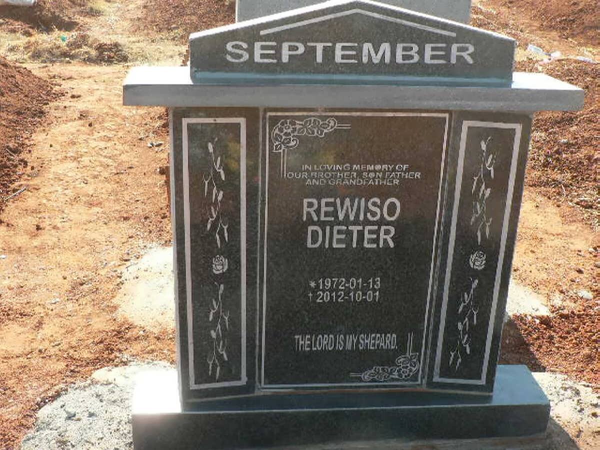 SEPTEMBER Rewiso Dieter 1972-2012