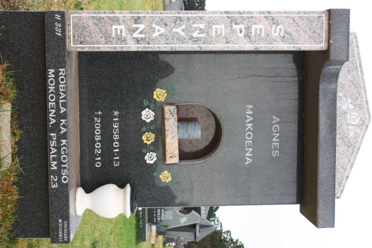 SEPENYANE Agnes Makoena 1958-2008