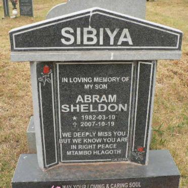 SIBIYA Abram Sheldon 1982-2007