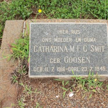SMIT Catharina M.F.C. nee GOOSEN 1916-1945