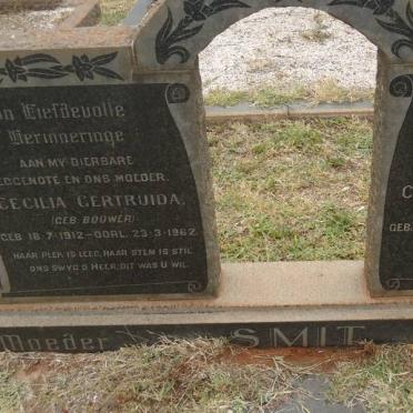 SMIT Christoffel Johannes 1909-1996 &amp; Cecilia Gertruida BOUWER 1912-1962