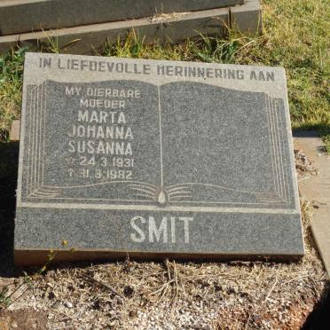 SMIT Marta Johanna Susanna 1931-1982