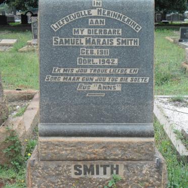 SMITH Samuel Marais 1911-1942