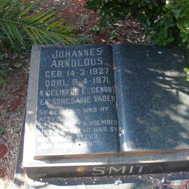 SMIT Johannes Arnoldus 1927-1971