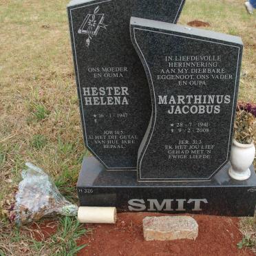 SMIT Marthinus Jacobus 1941-2008 &amp; Hester Helena 1947-