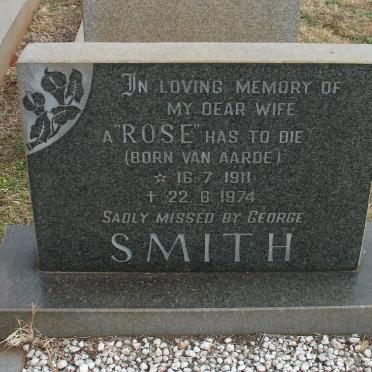 SMITH Rose nee VAN AARDE 1911-1974