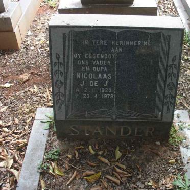 STANDER Nicolaas J. De J. 1923-1979