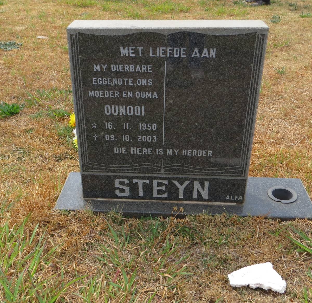 STEYN Ounooi 1950-2003