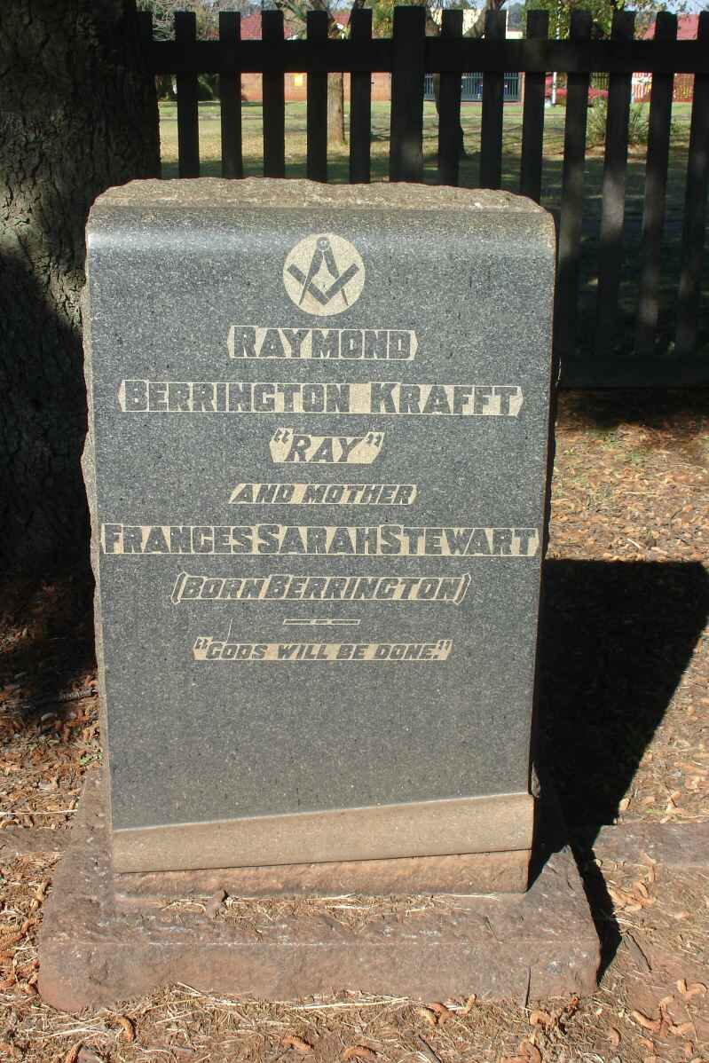 STEWART Frances Sarah nee BERRINGTON :: STEWART Raymond Berrington Krafft