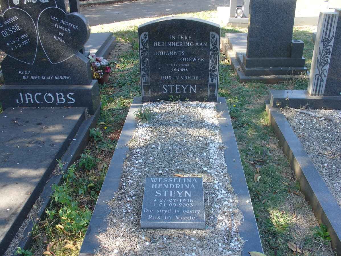 STEYN Johannes Lodewyk &amp; Wesselina Hendrina 1916-2003