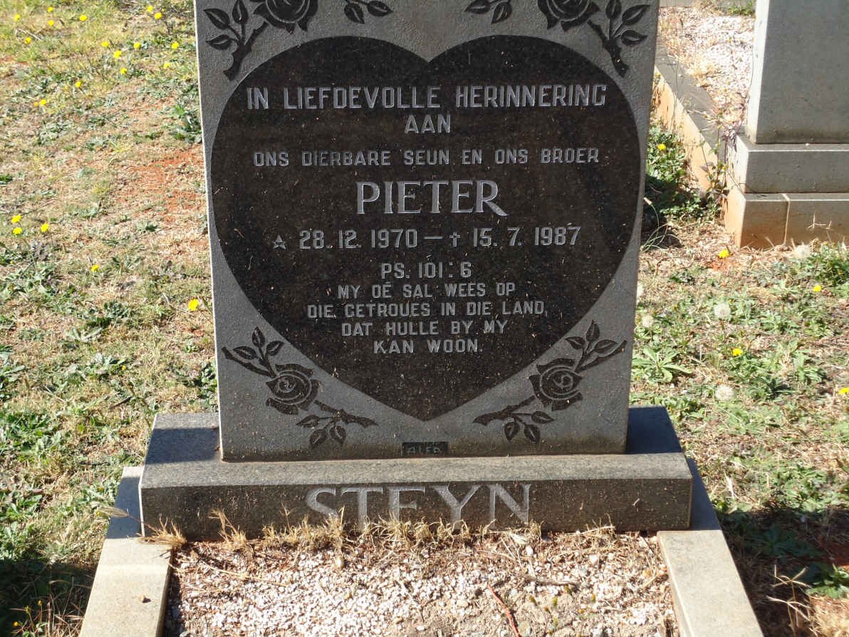 STEYN Pieter 1970-1987