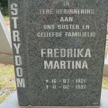 STRYDOM Fredrika Martina 1921-1997