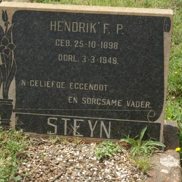 STEYN Hendrik F.P 1898-1949